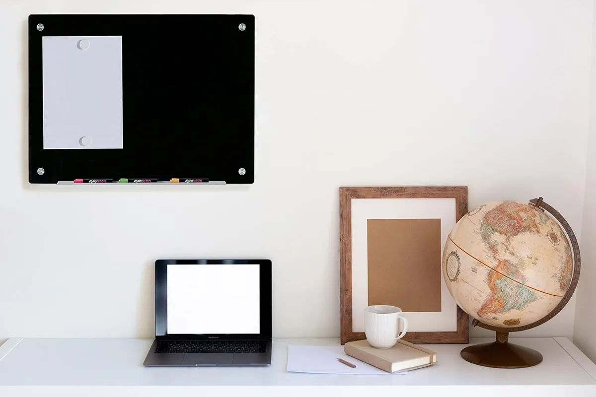 Magnetic Glass Dry-Erase Board Set 60x90CM - Image 2