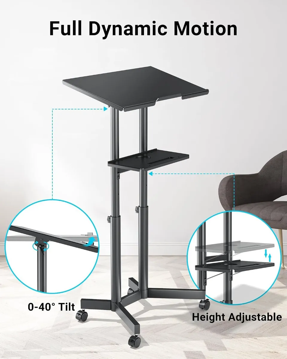 Mobile Laptop Desk 60 X 40CM Height - Image 2