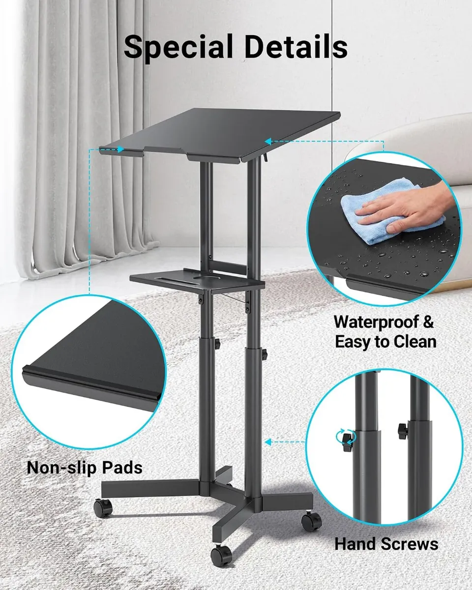 Mobile Laptop Desk 60 X 40CM Height - Image 3