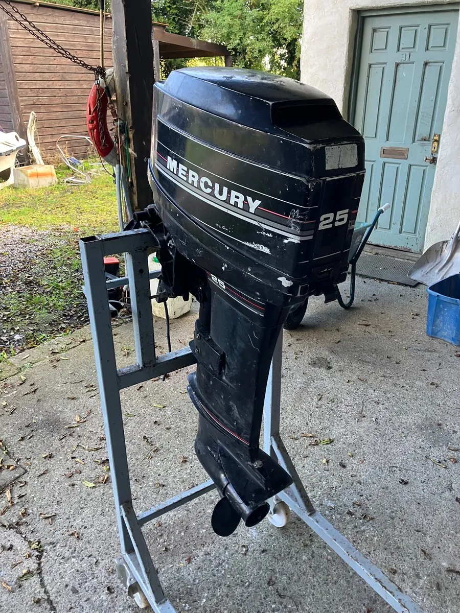 Mercury 25HP OUTBOARD LONG SHAFT N/RUNNING PROJECT - Image 3