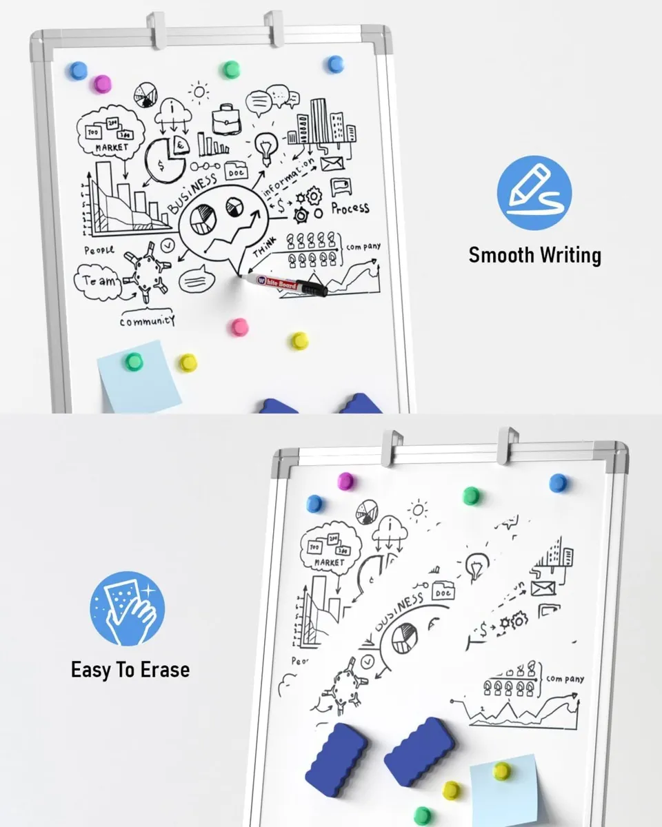 Flip Chart Whiteboard with Stand 90 X 60CM - Image 4