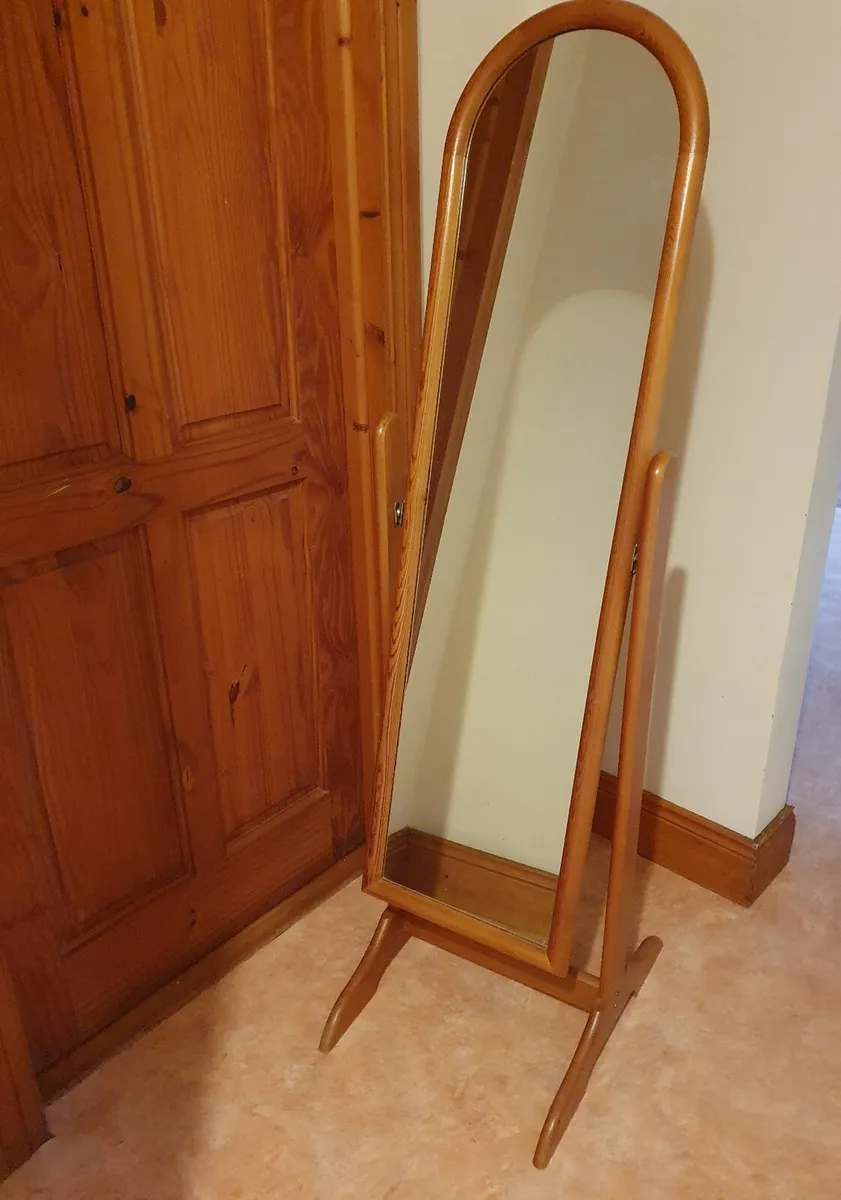 Cheval Mirror - pine frame - Image 1