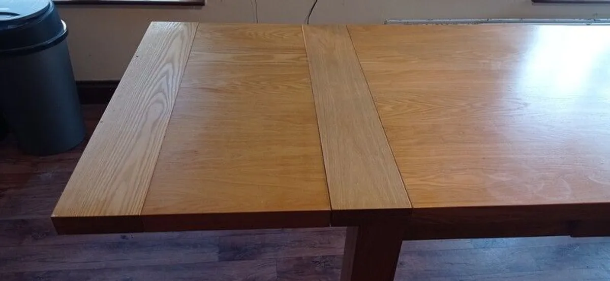 Solid Oak Kitchen Table - Image 4