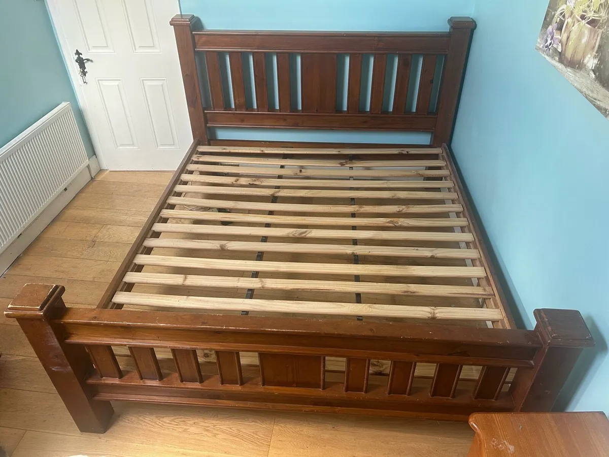 Wooden Super king bed frame - Image 1