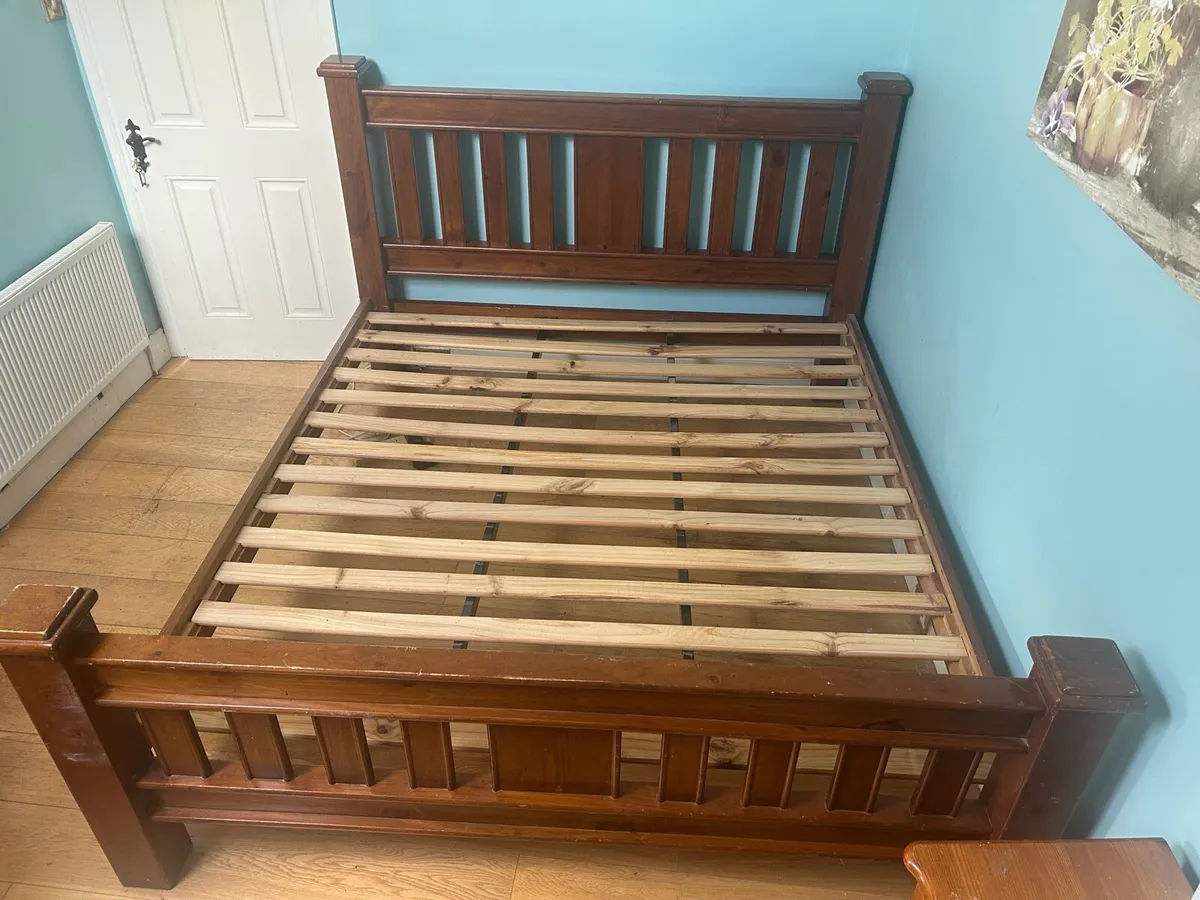 Wooden Super king bed frame - Image 2