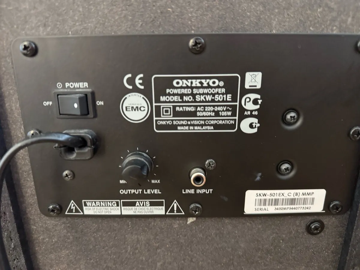 Onkyo 5.1 Surround Sound Home Audio System - Image 4