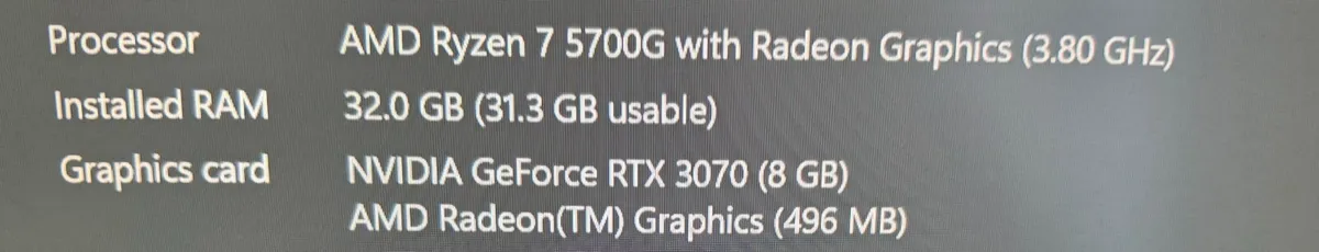 ASUS ROG Strix Gaming PC | RTX 3070 | Ryzen 7 5700 - Image 2