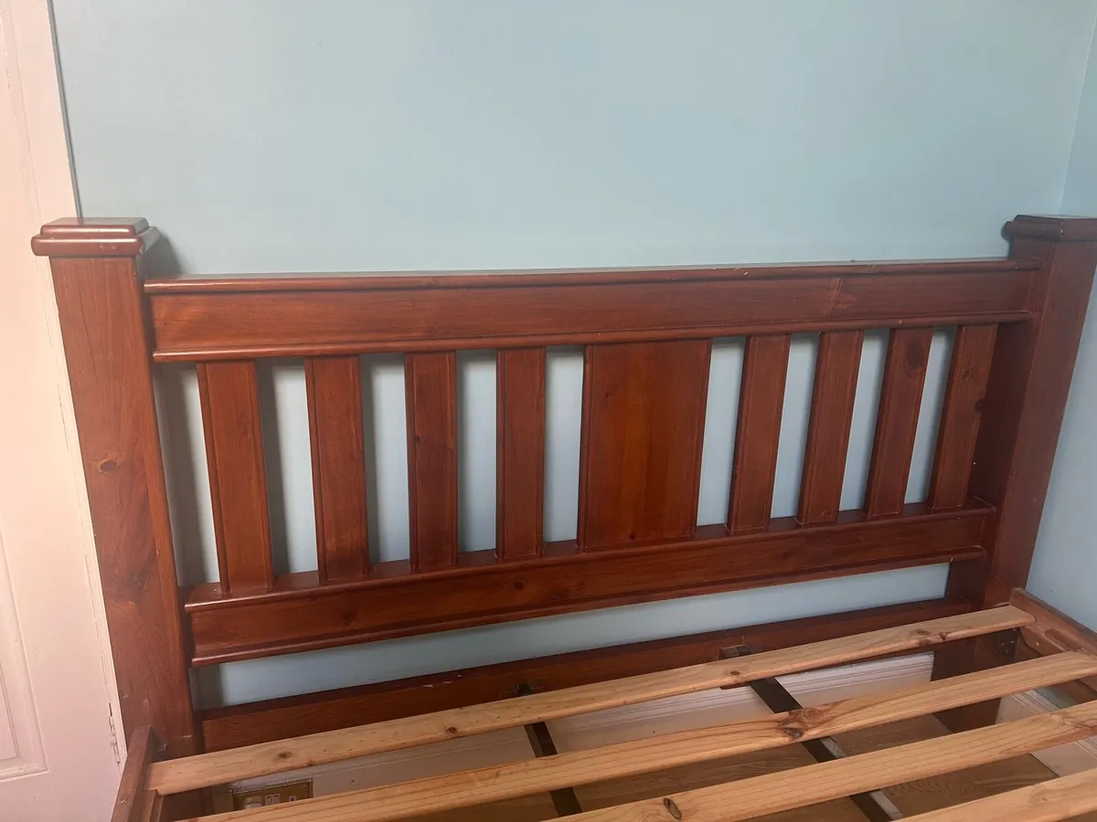 Wooden Super king bed frame - Image 4