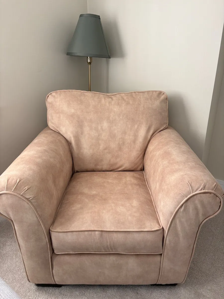 2 newly upholstered armchairs