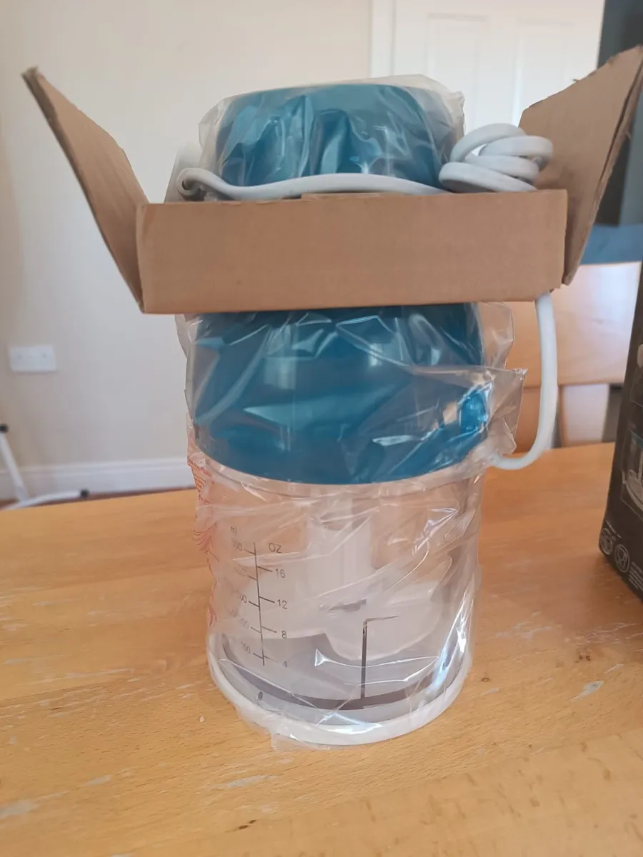 Mini Food Chopper 260W (Blue & White) - Image 3