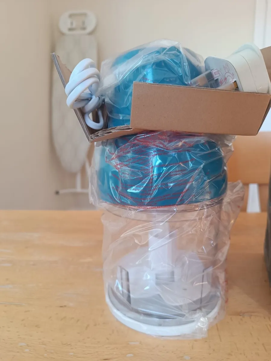 Mini Food Chopper 260W (Blue & White) - Image 1