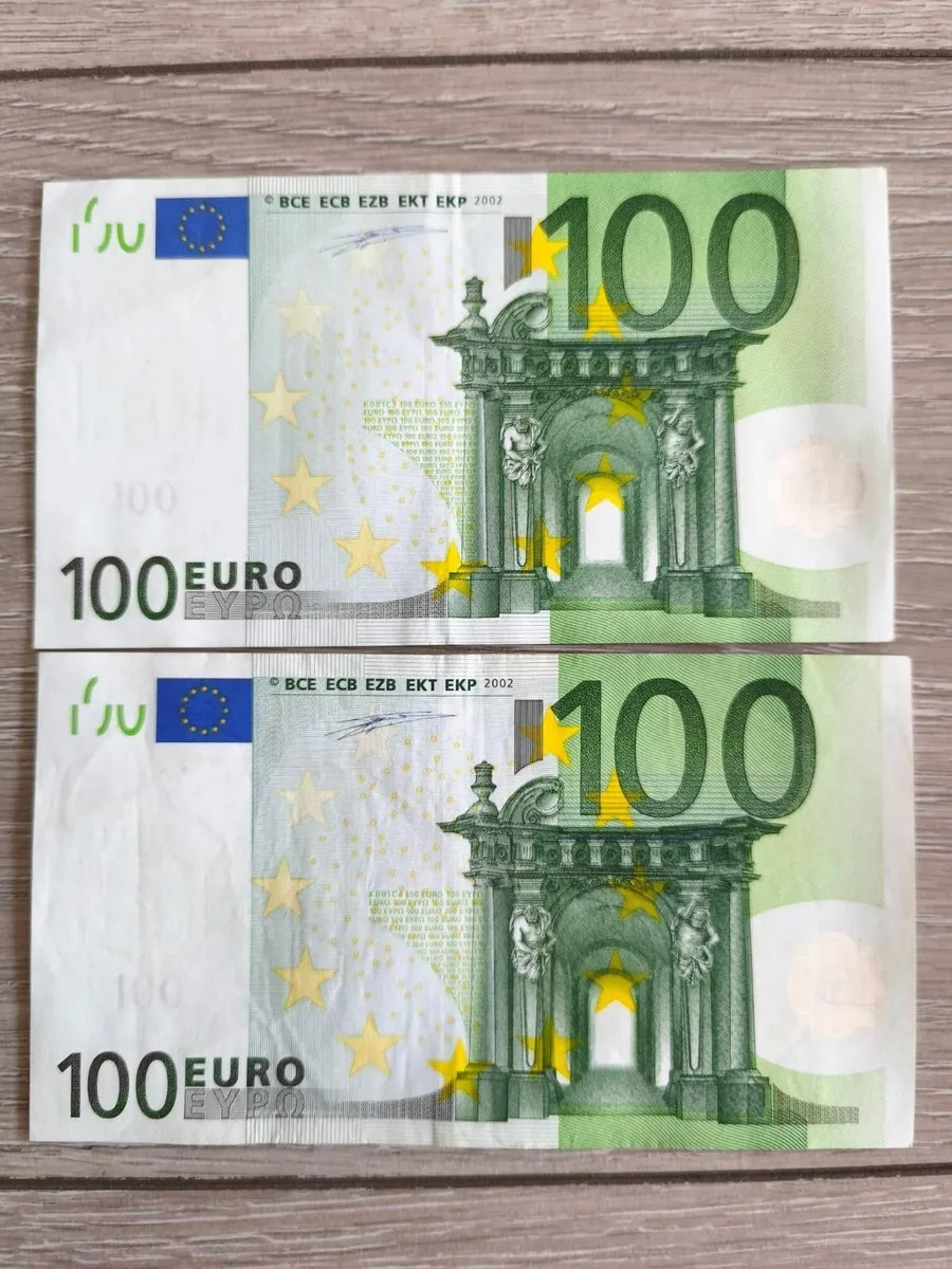 Rare Irish 100 Euro Collectors Banknotes - Image 1