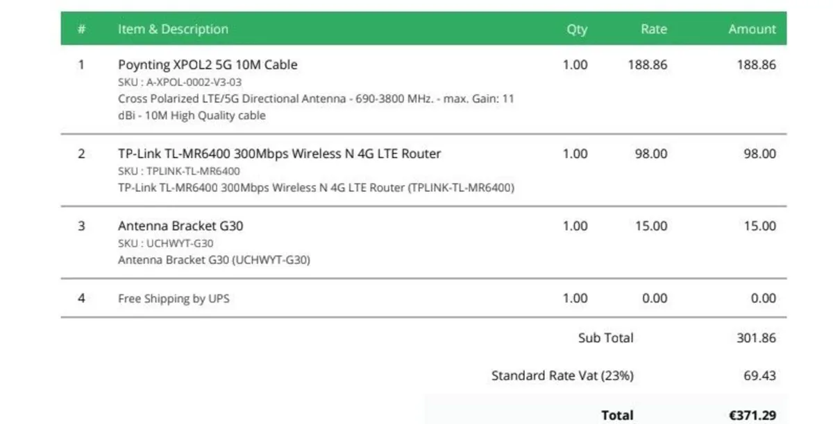 4G/5G Outdoor Antenna, TP Link 4G Sim Free Router - Image 2