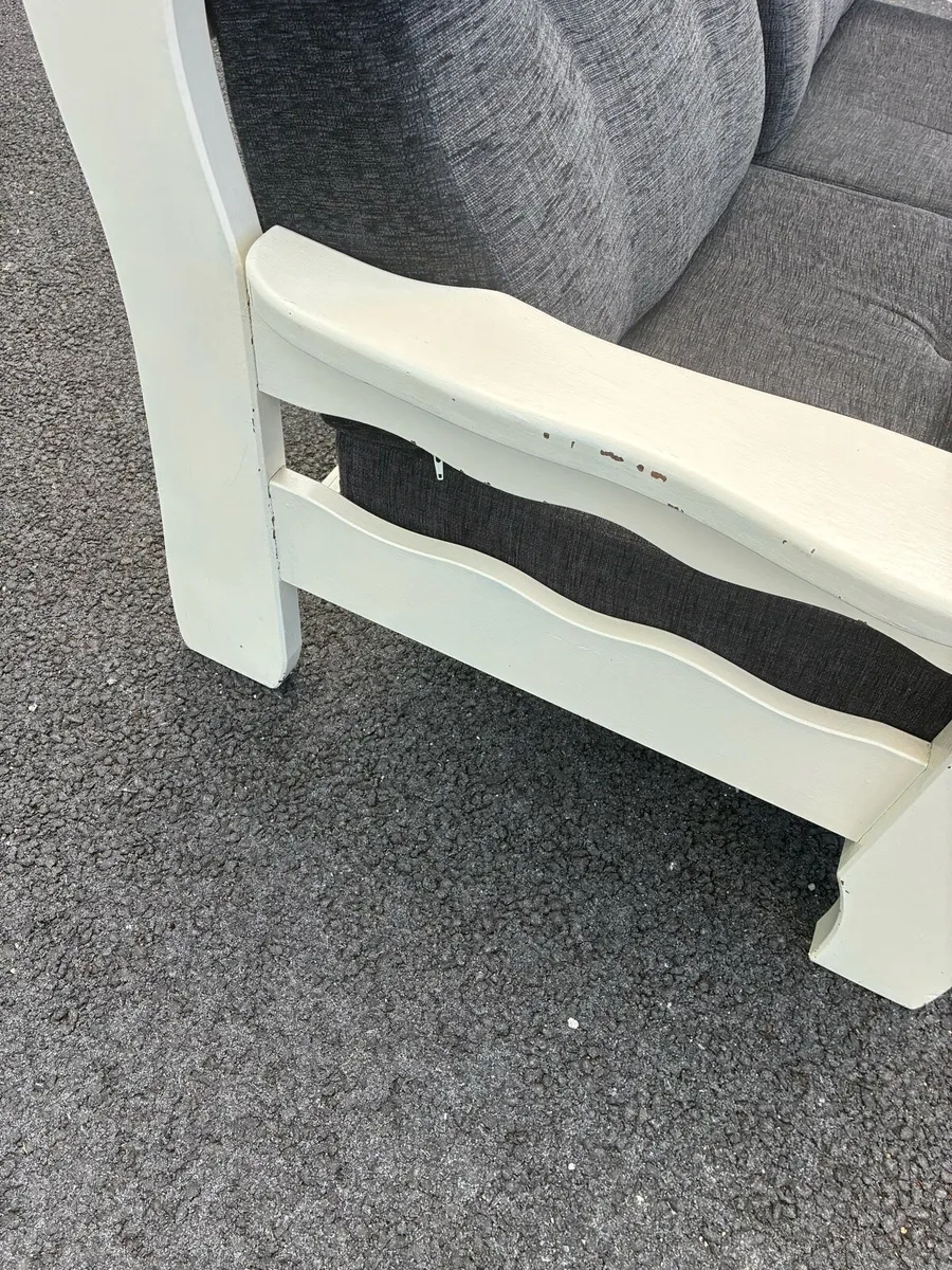 2 seat timber couch - Image 2