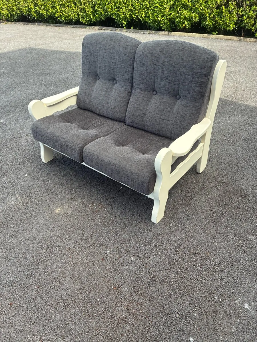 2 seat timber couch - Image 3