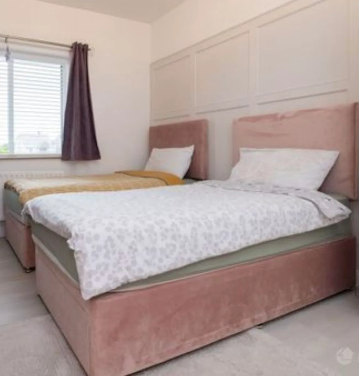 Bed with mattress
