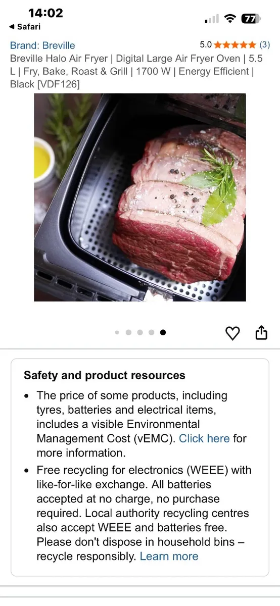 Air fryer 5.5 litre - Image 4
