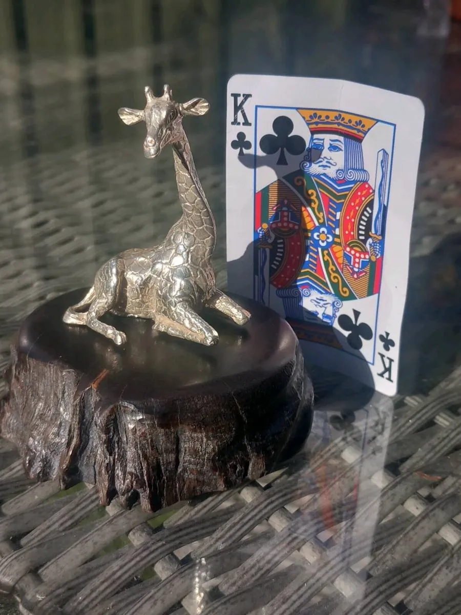 Silver giraffe by Patrick Mavros, Zimbabwe, D18 - Image 2