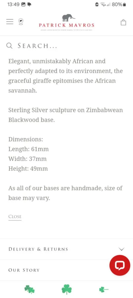 Silver giraffe by Patrick Mavros, Zimbabwe, D18 - Image 3