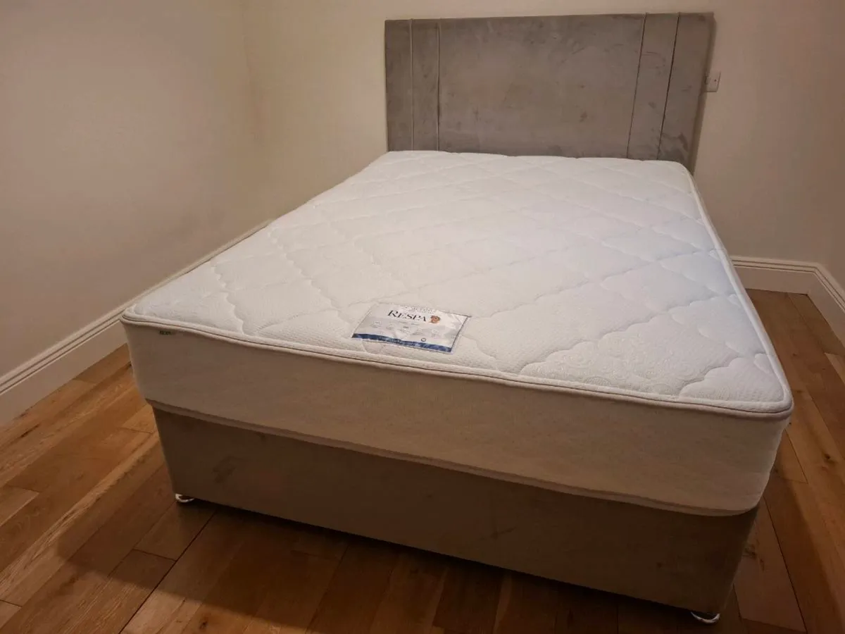 Double Bed divan with drawers and Mattress - Image 1