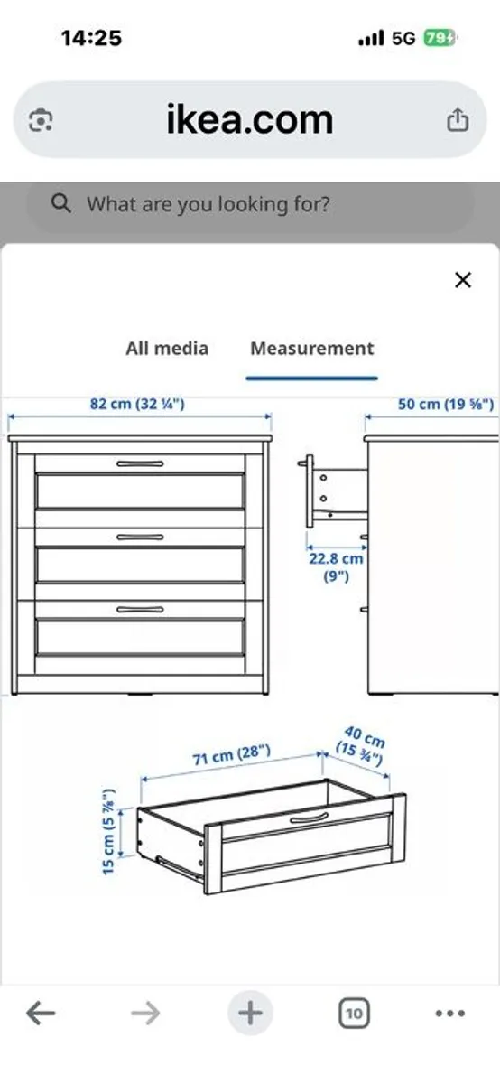 2 Ikea Chest of Drawers - Image 3