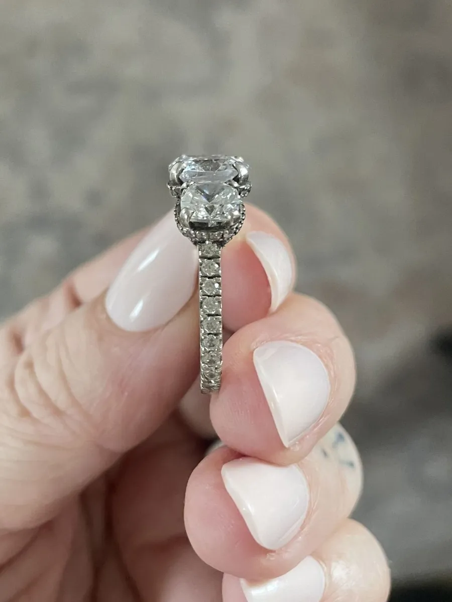 Engagement/Anniversary Moissanite Rings - 2 Rings - Image 2