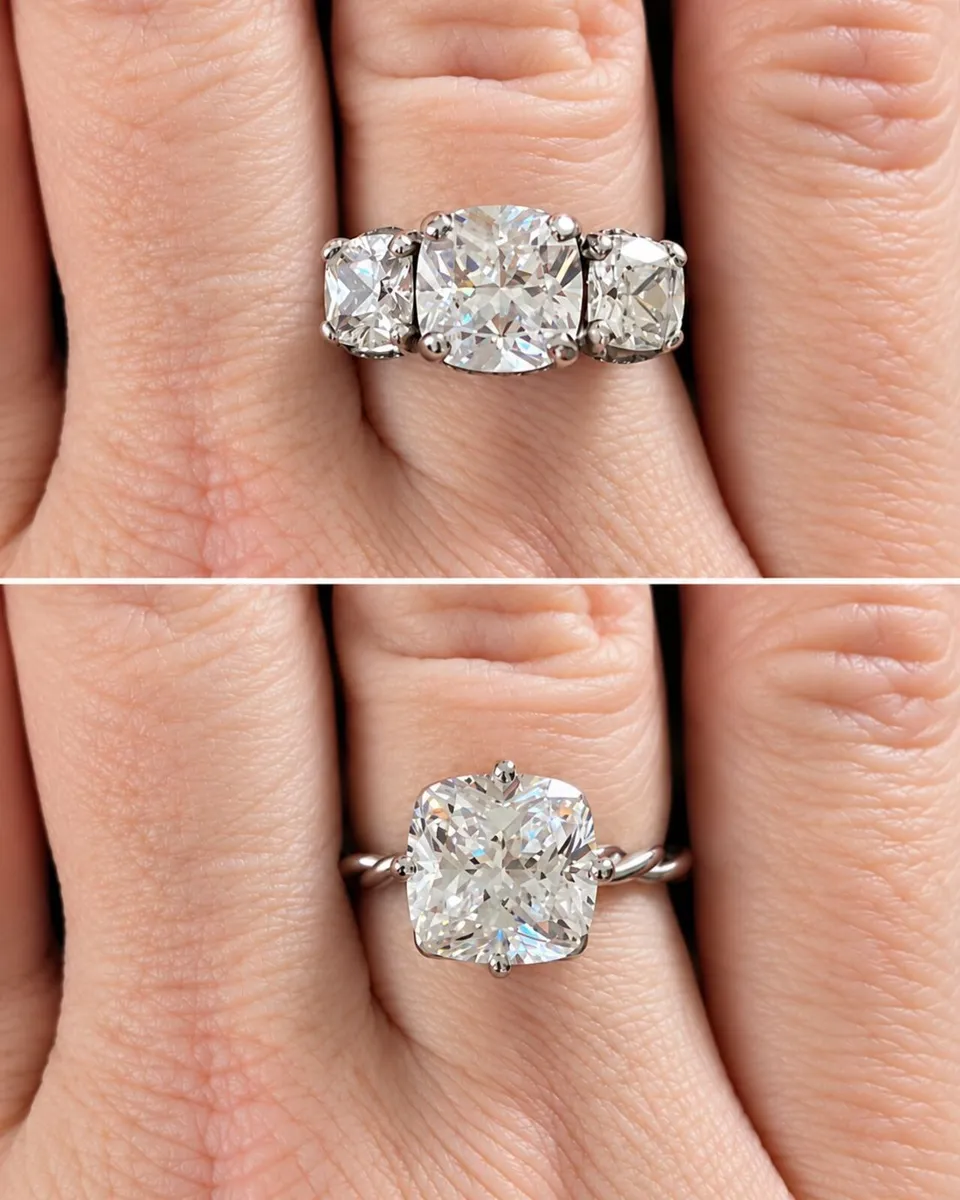 Engagement/Anniversary Moissanite Rings - 2 Rings - Image 1