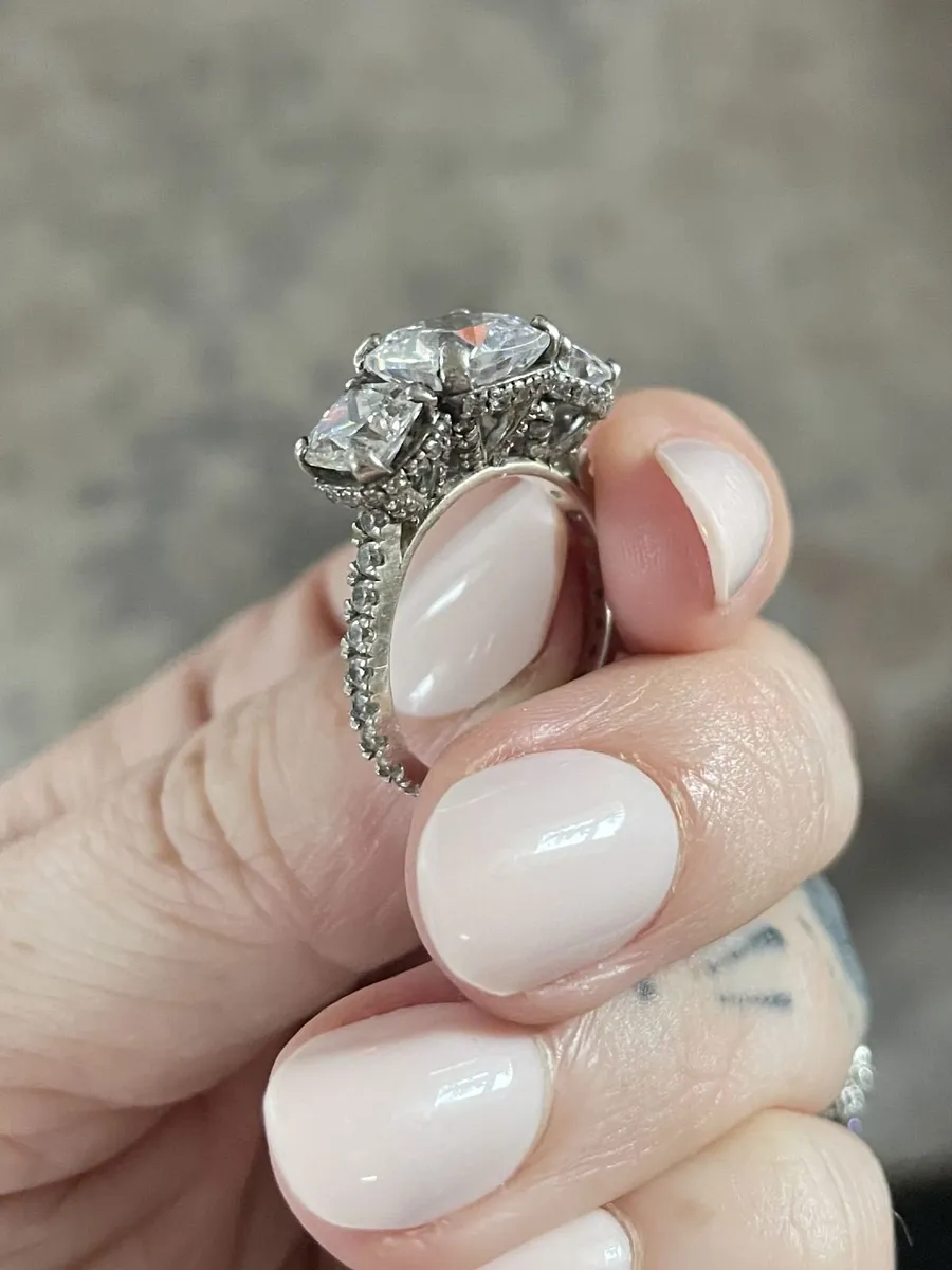 Engagement/Anniversary Moissanite Rings - 2 Rings - Image 3