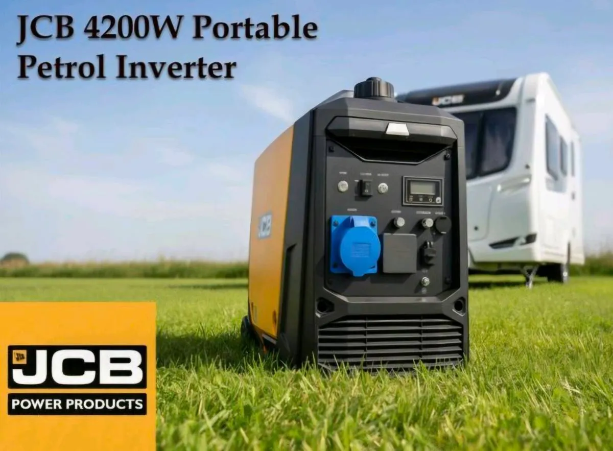 JCB 4200W Portable Petrol Inverter Generator - Image 1