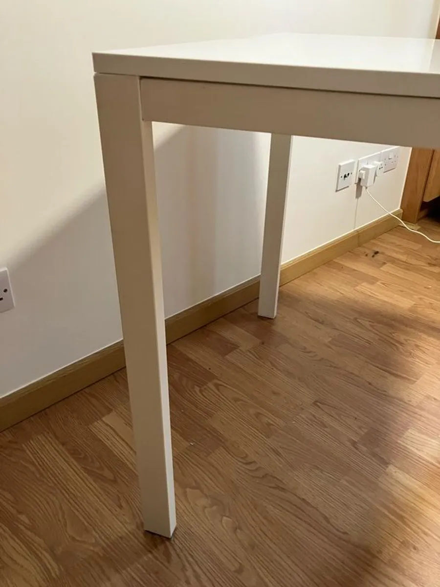 IKEA VIHALS Square white table - Image 3