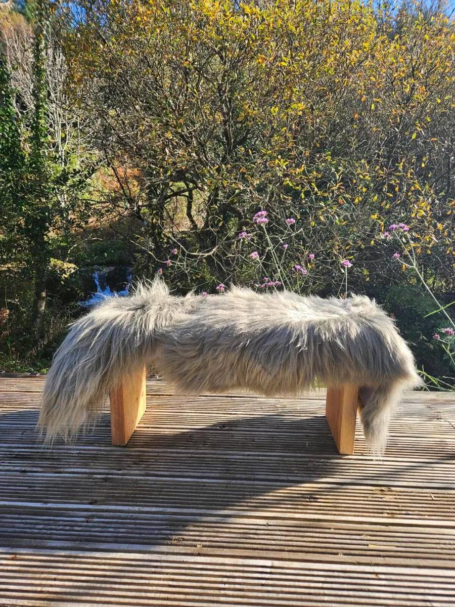 2 New Sage | Khaki Green Genuine Sheepskin Rugs - Image 3