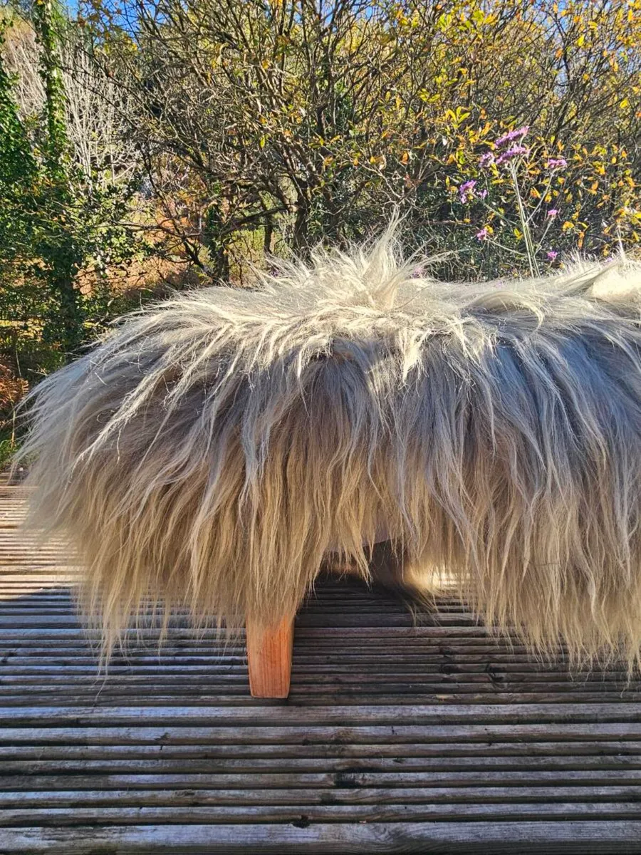 2 New Sage | Khaki Green Genuine Sheepskin Rugs - Image 2