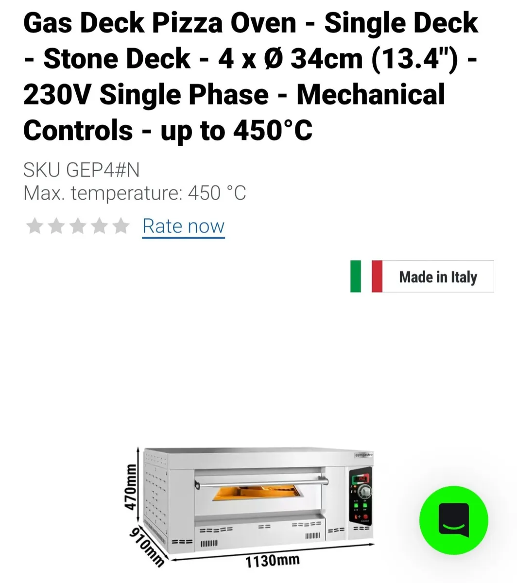 Pizza oven Gas Brand New - Image 1