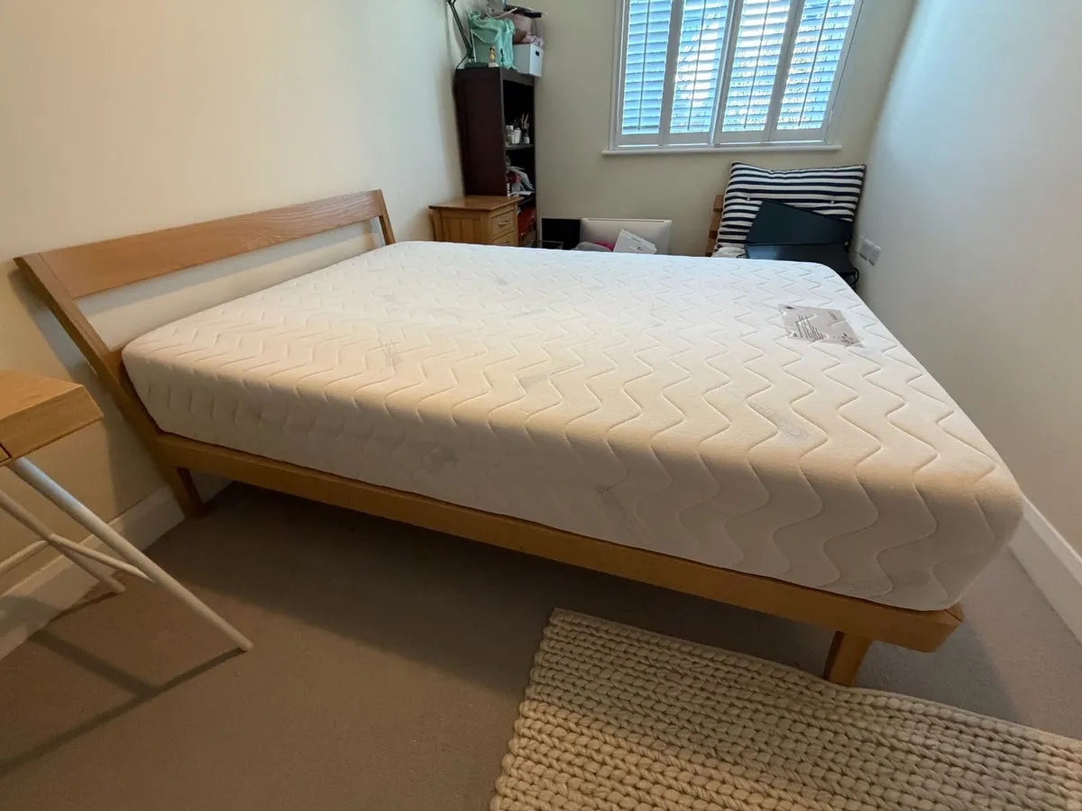 double bed and mattress - Image 1