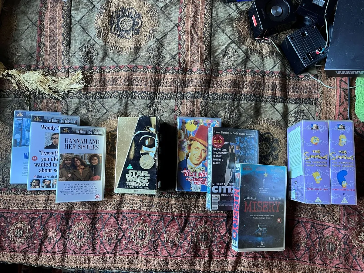 VHS video tapes