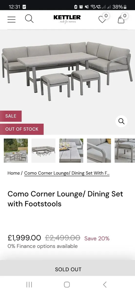 Outdoor corner sofa - Image 2