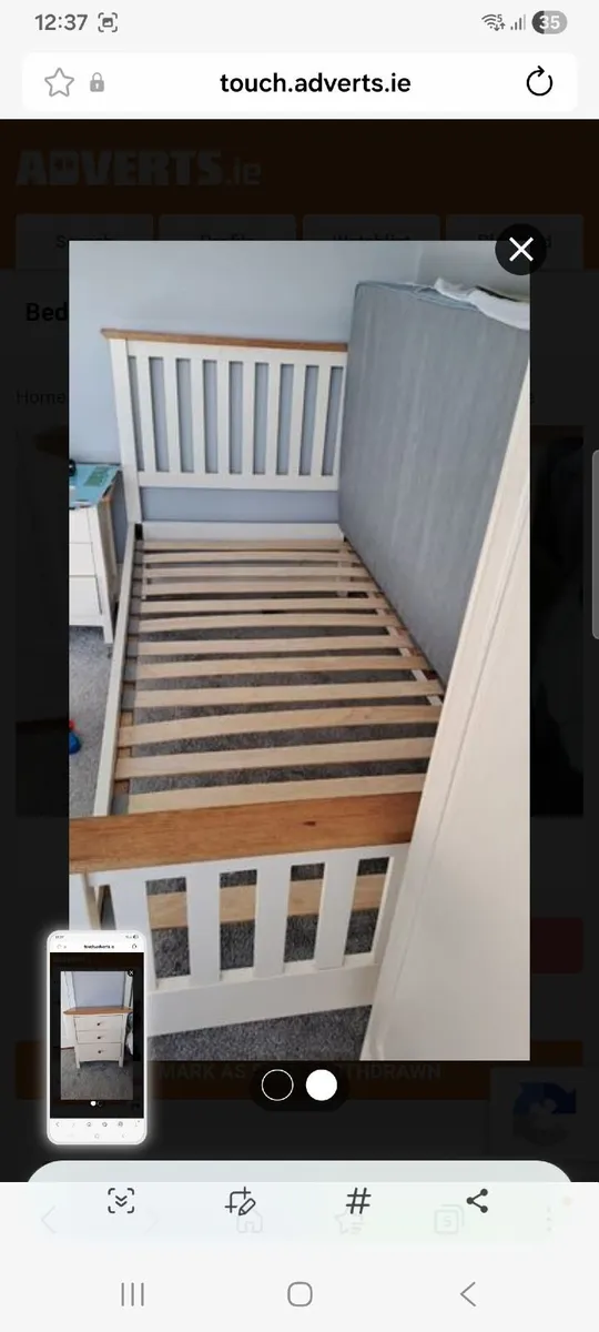 Single Bed and Locker - Image 2