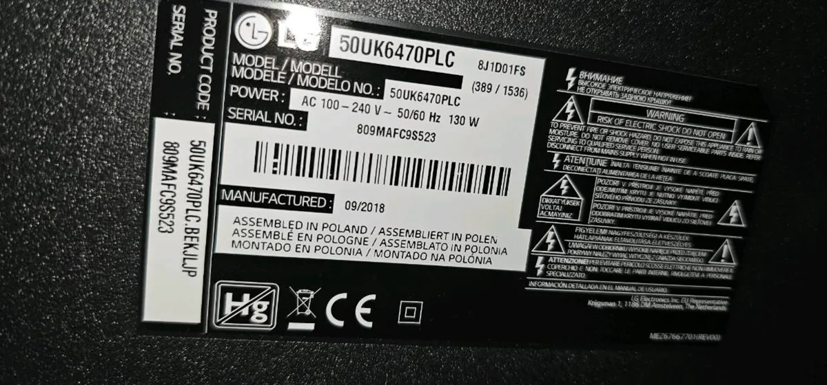 50" LG ULTRA HD 4K TV - Image 3
