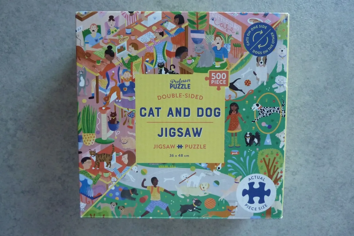 Cat and dog jigsaw - Image 1