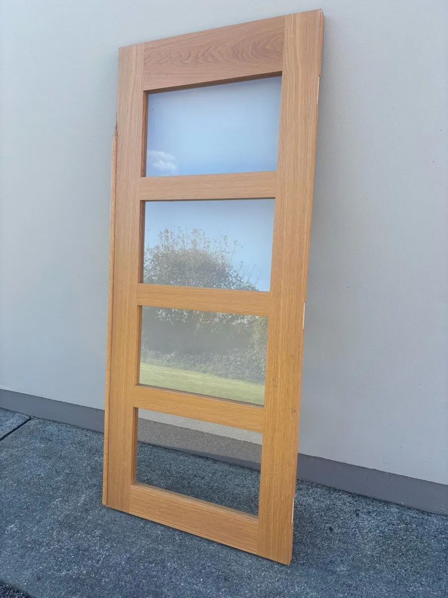 Oak glass door - Image 1
