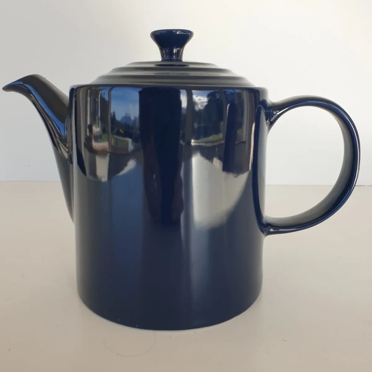 Le Creuset teapot 1.3L cobalt blue stoneware - Image 2