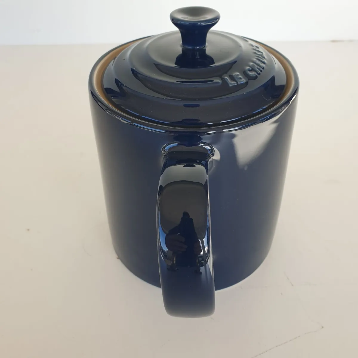 Le Creuset teapot 1.3L cobalt blue stoneware - Image 4