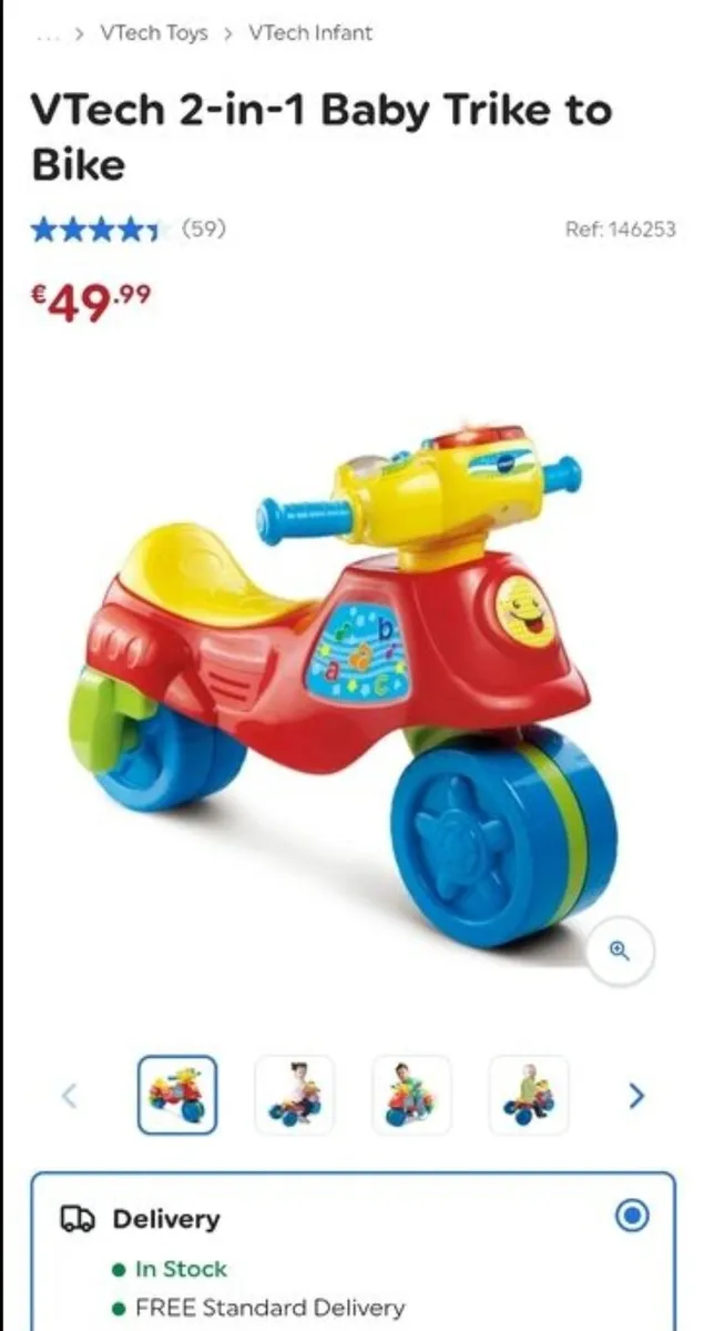 VTech 2-in-1 Baby Trike to Bike - Image 3