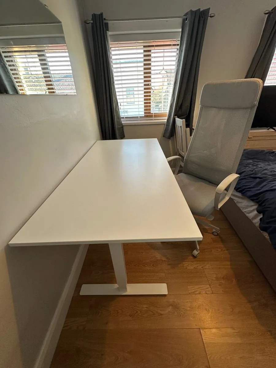 IKEA MARKUS office chair & TROTTEN desk - Image 1