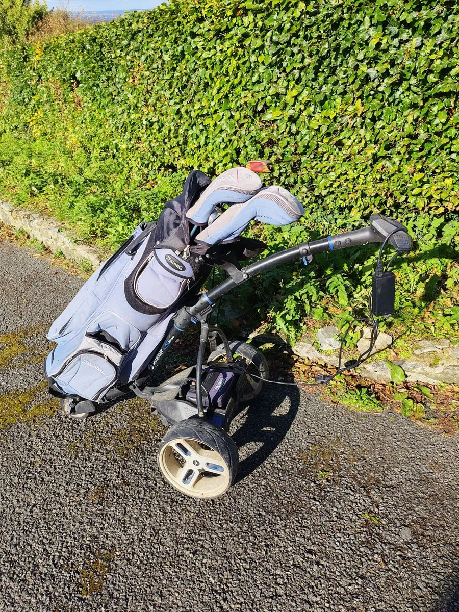 Full Set golf clubs with trolley