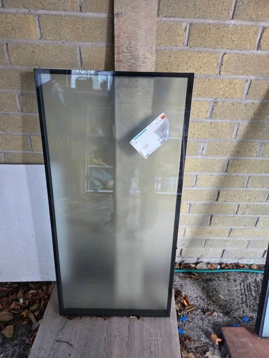 2no. Frosted triple glazed panes - Image 2