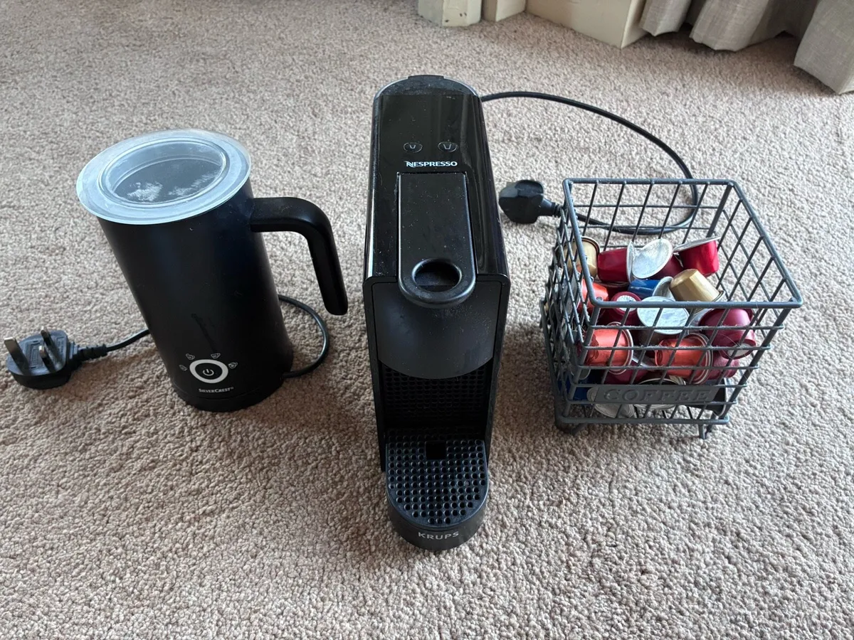 Nespresso Coffee machine and Silvercrest frother - Image 1