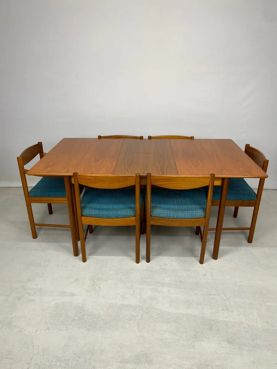 Mid Century McIntosh Table & Chairs - Image 1