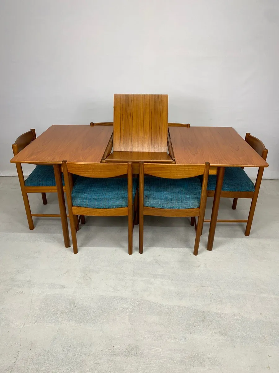 Mid Century McIntosh Table & Chairs - Image 3