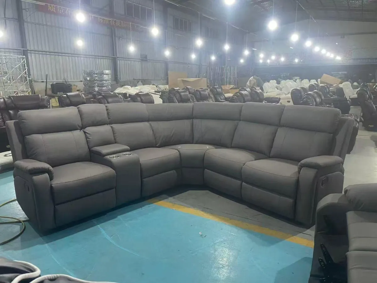 Torino Corner Micro Fabric Recliner Sofa - Image 3